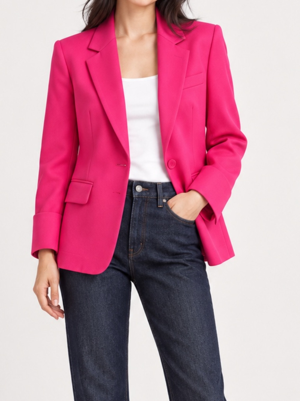 Women's Hot Pink Tailored Blazer